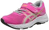 ASICS Unisex-Child Contend 6 Running Shoe, Pink Glo/Piedmont Grey,32.5 EU