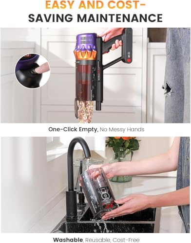Cordless Vacuum Cleaner, 550W 50KPA 80Mins Self - image 9