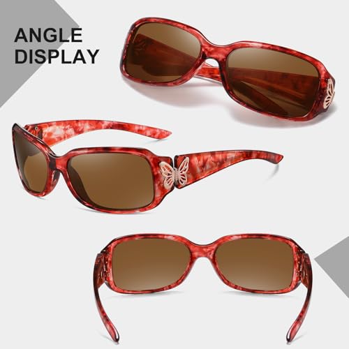 Image of HAOLOTA Polarized Sunglasses Men Women Designer Driving glasses Lightweight UV400 Protection