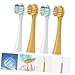 NOLITOY Toothbrush Heads Replacement Set Soft Bristle Electric Toothbrush Heads 4 Pack Gum Protection