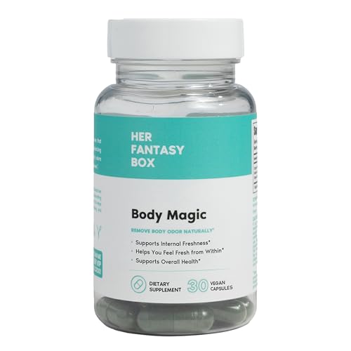 Her Fantasy Box | Body Magic | Chlorophyll Capsules – Vegan Detox & Digestion Support, Gut & Skin Health, Natural Energy Booster – 30 Capsules (200 mg)