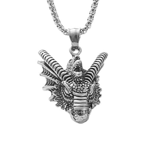 Cadeau dragon viking original collier homme pour anniversaire et fête