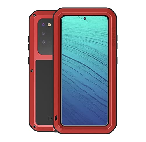 Coque Samsung S20 Plus rouge métallique pour chantier et randonnée active