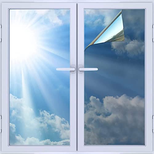 LIFOCI Película para Ventana Aislamiento, Película Autoadhesiva de Protección Solar UV 99%...