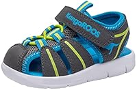 KangaROOS Unisex Kinder K-tiffy Sandale, Steel Grey/Lime, 28 EU