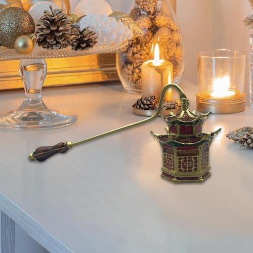 Apagavelas de metal con mango largo y diseño elegante miniatura 4