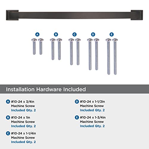 Image of Amerock | Appliance Pull | Oil Rubbed Bronze | 18 inch (457 mm) Center to Center | Candler | 1 Pack | Drawer Pull | Drawer Handle | Cabinet Hardware