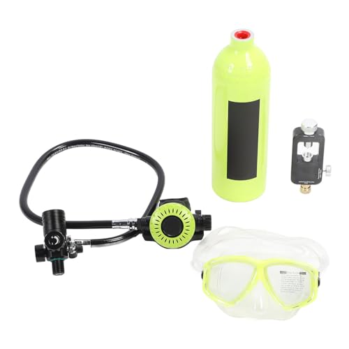 RiToEasysports S400Plus Mini 1L Oxygen Cylinder Dive Equipment with Portable Design Ample Oxygen Supply for Snorkeling and Diving (Green