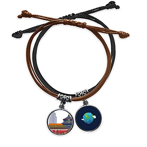 Pulsera de cuerda de Tiananmen ideal para tus viajes y estilo urbano diario