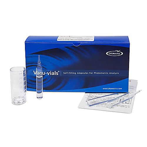 CHEMetrics K-2513 Chlorine (Free and Total) Vacu-Vials Kit, 0.40-5.00 ppm