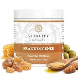 Vitality Extracts Frankincense Balm - 6oz, Boswellia Serrata, Beeswax, Olive Oil, Moisturizer for Dry, Cracked Skin, All Skin Types
