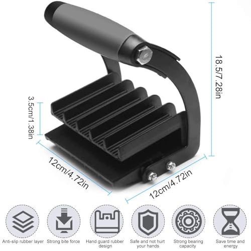 YelaJoy Panel Gripper, Panels Carrier Heavy Duty Metal Board Gripper,Glass Plate Carrier, Ergonomic Panel Carrier,for Plywood Particle Board Thick Glass Panels