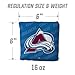 YouTheFan Officially-Licensed NHL Colorado Avalanche Set of 4 Cornhole Bags - All Weather Regulation 6” x 6” Size - 16oz Weight - Designed in USA