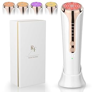5-in-1 Skin Tightening Face Machine Microcurrent Facial Device Facial Massager Beauty Skincare for Lifting, Toning, Wrinkle Reduction, White-02