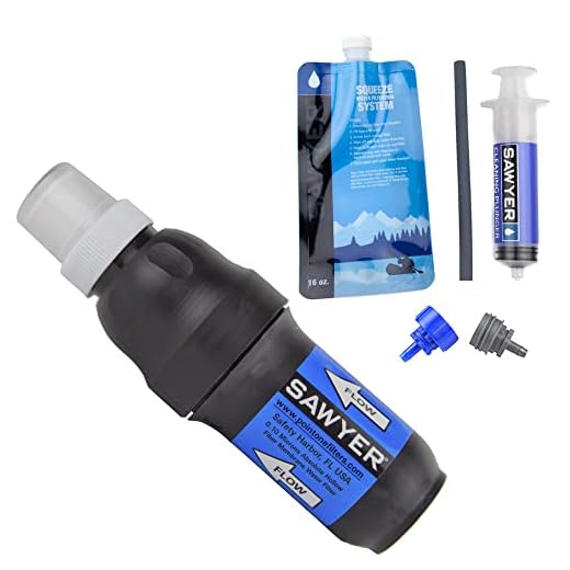 (CANADA) Sawyer PointOne Water Filter System wi/ 16 oz Pouch, Straw & Hydration Pack Adapters (CAD)
