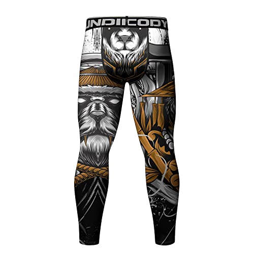 Red Plume® Calça de compressão esportiva masculina para treino em camada de base e secagem, Estilo 4