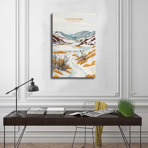Toile Cairngorms parc national Écosse impression art mur salon - 3