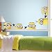 RoomMates Despicable Me 3 Peeking Minions Giant Peel And Stick Wall Decals