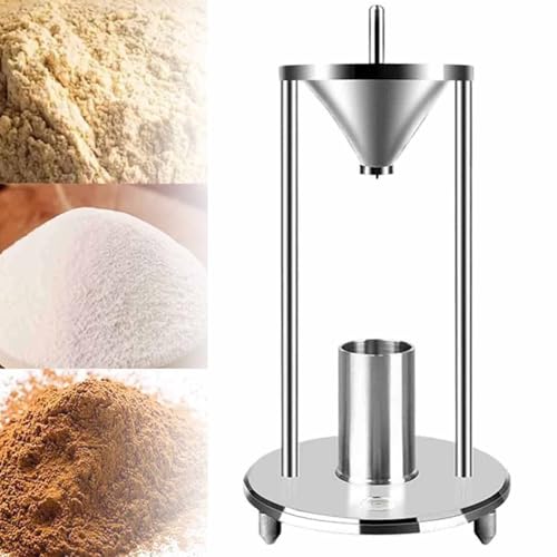 Appareil de mesure de la densité des poudres par accumulation en acier inoxydable de qualité