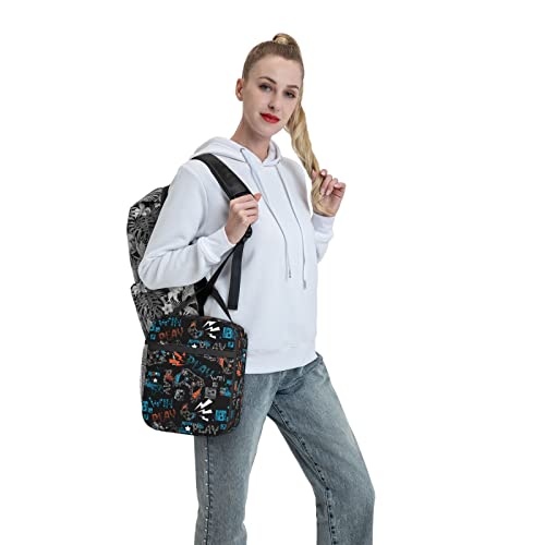 Yetta Yang Cool Video Game Funny Portable Lunch Bag Insulated Lunch Box Reusable Totes For Women Men Work Picnic Camping #TOP6