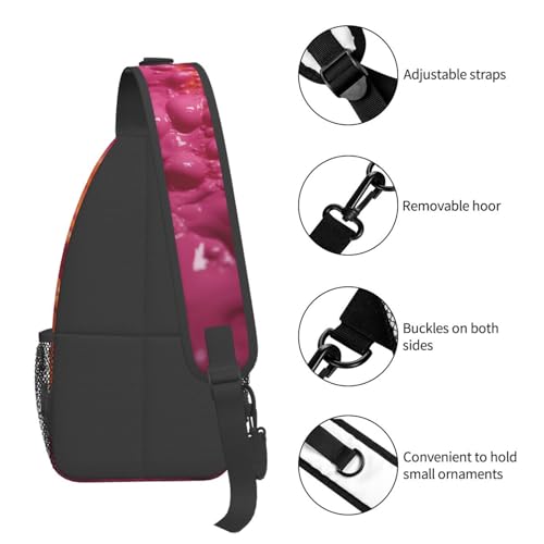 Bolso tipo sling unisex negro para trekking y viaje miniatura 4