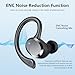 Wireless Earbuds, 2025 New Bluetooth 5.4 Headphones Sport Earphones with 68Hrs Playtime LED Display ENC Noise Cancelling Mic, IPX7 Waterproof Over Ear Ear Buds with Hook for Sports/Running