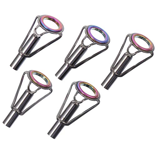 Kit de reparo de vara de pesca Besportble, 5 peças, guias de vara de pescar, vara de isca, guias de