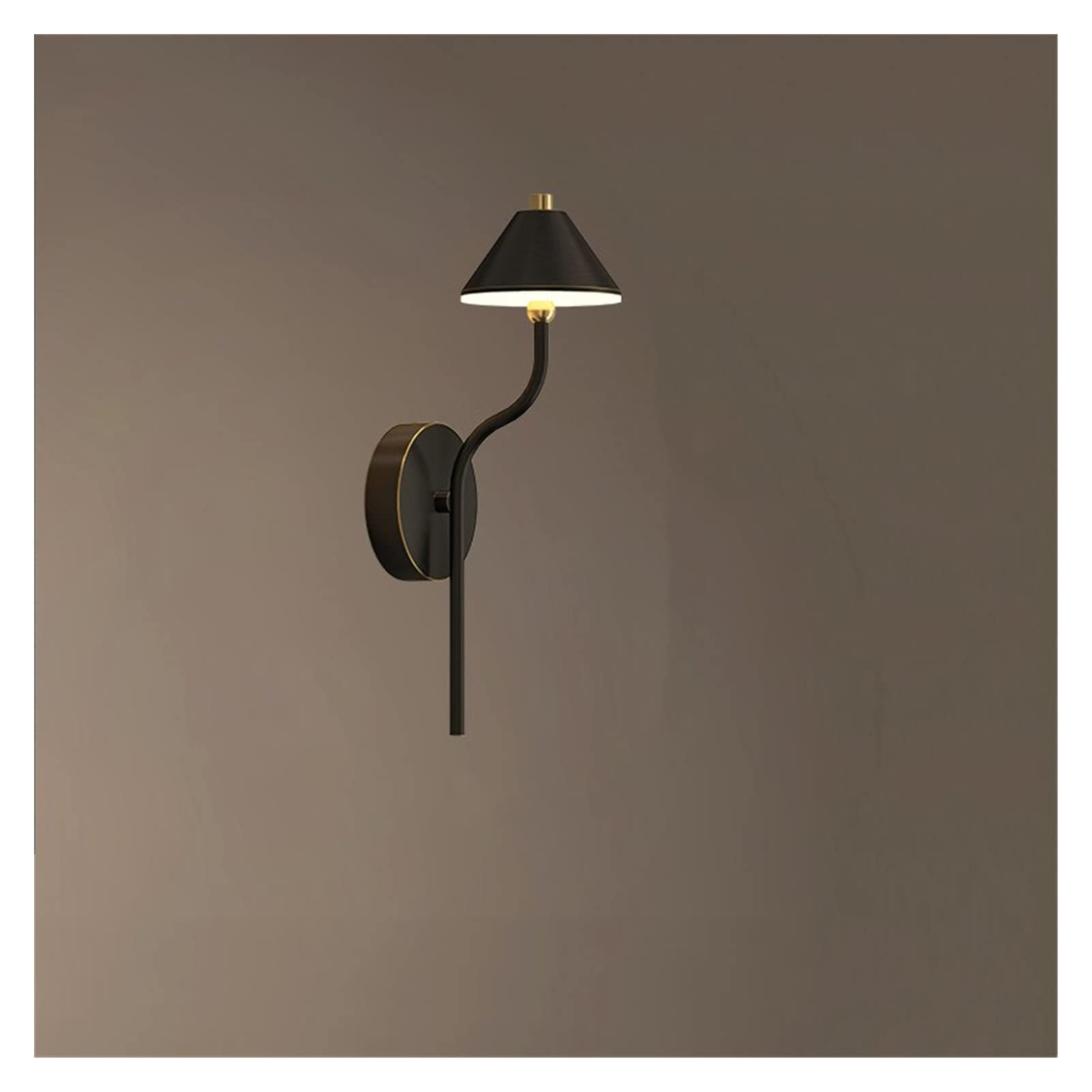 VDOQTLJT Wall lamp Modern Copper Lamp - Umbrella Decorative LED Sconce Llight Living Dining Room Bedroom Stair Aisle Pendant Ceiling Light Fixtures(1 Lightblack)