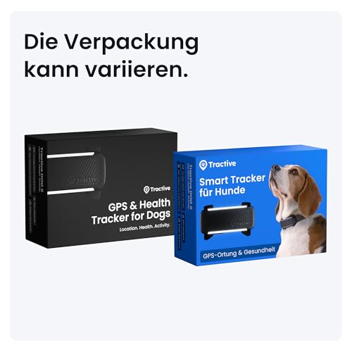 Tractive GPS Tracker Hund | 2025 Edition | Live-Ortung | Weglaufalarm | Aktivitätstracking | Gesundheitswarnungen | Bellverhalten | Empfohlen von Martin Rütter (Schwarz)