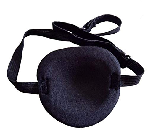 XINGZI Black Eyepatch-Soft Comfortable Adjustable Concave Shape