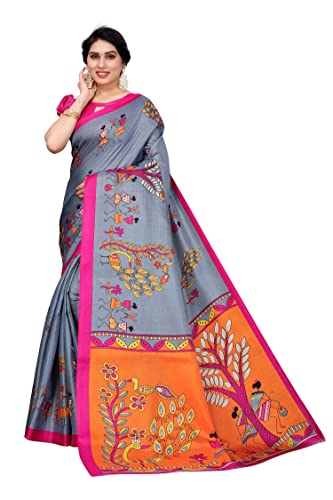 Image of Yashika Women's Sarees Women's Combo Art Silk Printed Saree With Unstitched Blouse Piece |saree for Women | saree combo | New Sari | Saree Pack Of 3