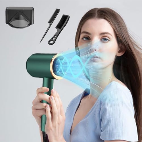 Portable High Speed 𝐇𝐚𝐢𝐫 𝐃𝐫𝐲𝐞𝐫 with Nozzle for Women Men, Fast Dr...