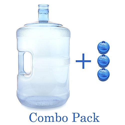 5 Gallon BPAFREE Water Cooler Bottle 55mm Snap Top Includes 3