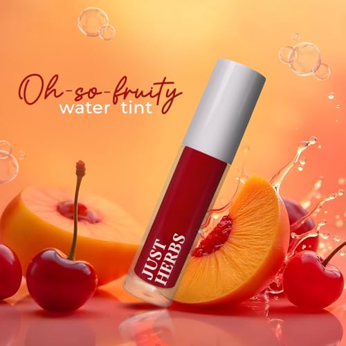 Image of Just Herbs Water Baby Smudge & Transfer Proof | 12hrs Stay | Richly Pigmented Infused with Aloe Vera Multipurpose Water Tint for Lips, Cheeks and Eyelids for Women