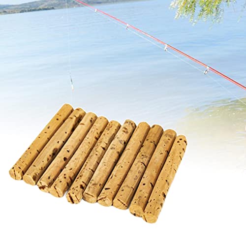 predolo 10 peças de pesca de cortiça super flutuante 8mm português isca para pesca