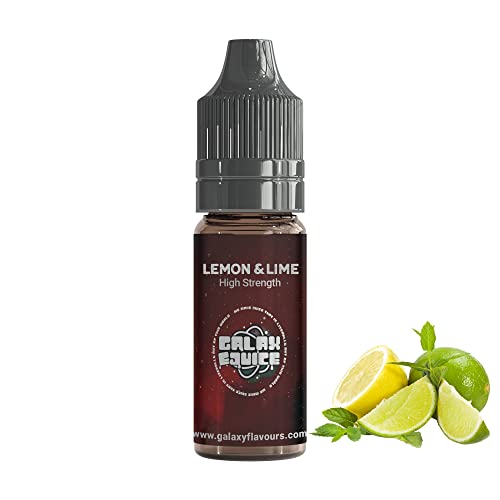 Galaxejuice - Aromatizante de alimentos - 10 ml de aromas y esencias de alimentos de limón y lima - Sabores concentrados de alta resistencia para hornear y cocinar - Fabricado en Reino Unido