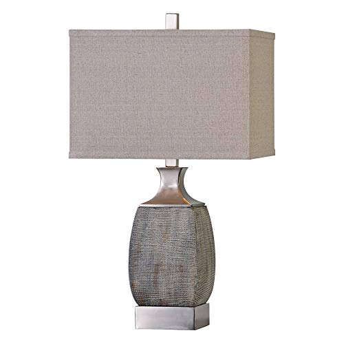 Uttermost Caffaro Textured Rust Bronze Ceramic Table Lamp #1