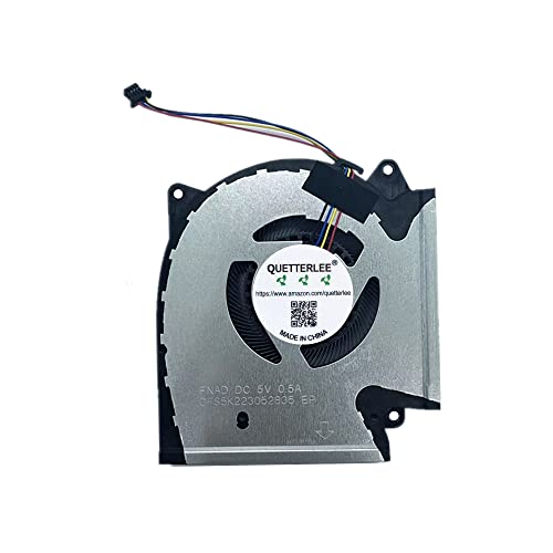 QUETTERLEE Replacement New CPU + GPU Cooling Fan for Asus ROG Strix G513IC G513IE G513IH G513QC G513QE G713IC G713IE G713IH G713QC G713QE Series DFS5K221153715 FNAC DFS5K223052835 FNAD DC5V 0.5A Fan by QUETTERLEE - Used condition - Image 4
