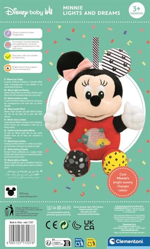 Clementoni Baby Minnie Lightin Plush Peluche 17207 - vue 3