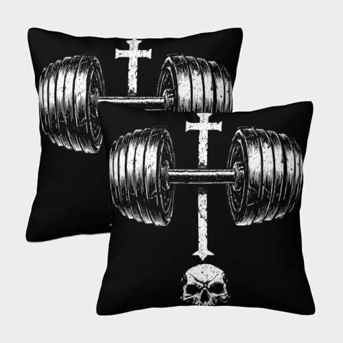 Impresión 3D Cráneo de Heavy Metal Fundas Cojines Fundas De