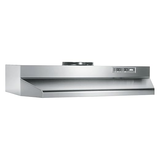 Broan-NuTone 423001 30-inch Under-Cabinet Range Hood with 2-Speed Exhaust Fan and Light, White