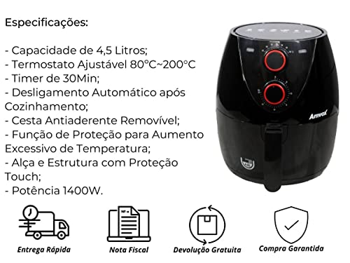 Amvox Air Fryer ARF 1205 4,5L 110V