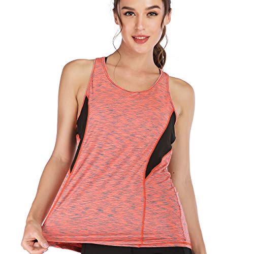 image for JUANGLA Women Sleeveless Yoga Top Moisture Wicking Athletic Shirts Qui