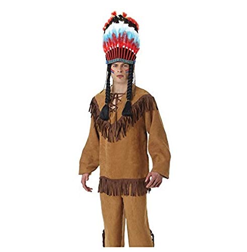 amscan(PKT) (840420) Adult Mens Western Fringe Indian Shirt