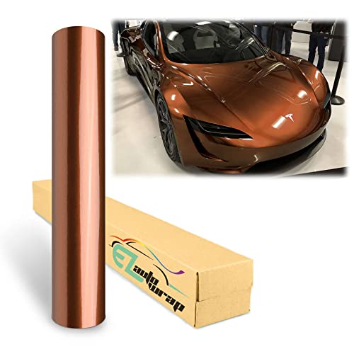 2Pcs 4"X8" (10Cmx20Cm) Sample Bronze Gloss Metallic Glossy Vinyl Wrap Auto Car Sticker Decal Film Sheet Bubble Free Air Release Technology #TOP26