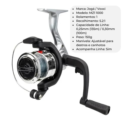 Kit Vara e Molinete para Pesca Leve até 5kg