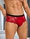 ohmydear Boxershorts mit Spitze Herren Durchsichtige String Tanga Sexy Unterwäsche Männer Sissy Dessous Transparent Unterhosen Erotik Gay Slips Reizwäsche für Sex