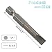 LDEXIN 10 Pcs SL6 Magnetic Slotted Screwdriver Bits S2 Steel Flat Head Screwdriver Bits with 1/4 Inch Hex Shank, 2 Inch Length