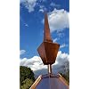 Charleston Cupola with Square Copper Finial, 24 in. Square, 63 in. High