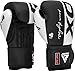 RDX Boxing Gloves, Maya Hide Leather Training Gloves for Muay Thai, Kickboxing, Sparring, Punch Bag, Punching Bag, Kickboxing Gloves, Martial Arts Training, Home Gym, Men, Women, 8 10 12 14 16 oz